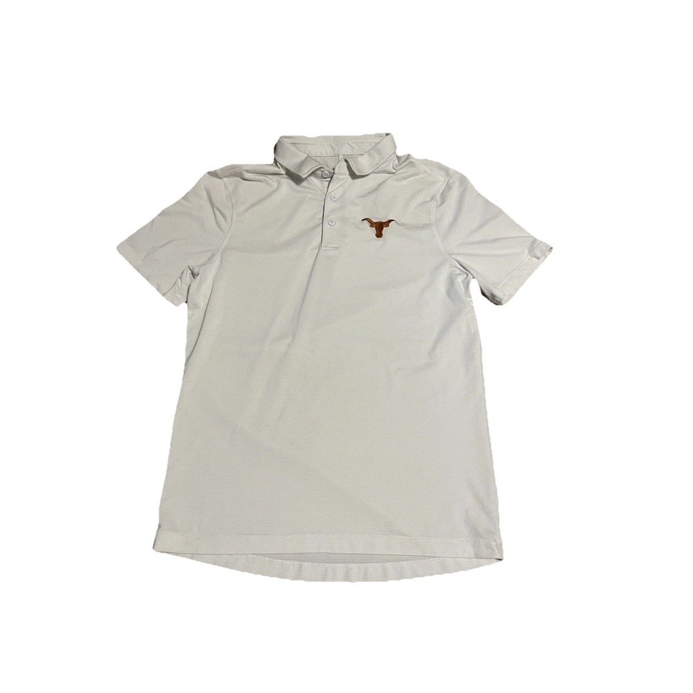 Lululemon Polo Longhorn Texas white Short Sleeve Size S H65